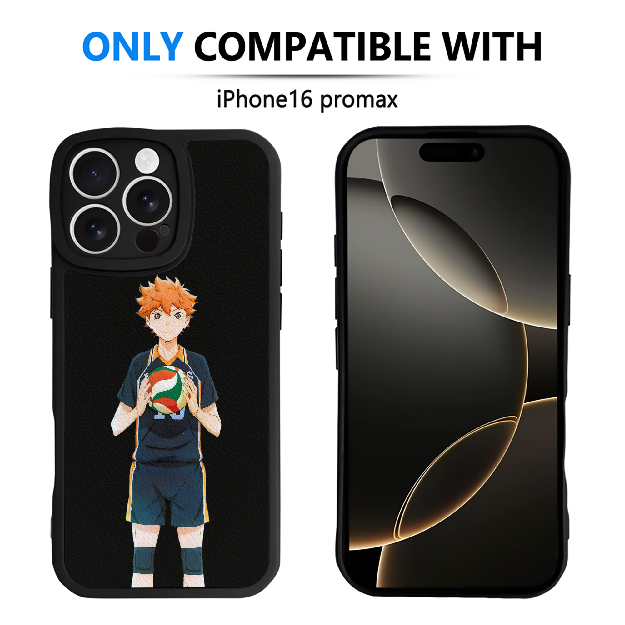 （画像用） ハイキュー!! Haikyu!! 【iPhone 16シリーズ対応】シリコンスマホケース（レザー調） 材質：シリコン